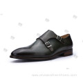 Good Genuine Leather Dress Shoes with Monk Strap